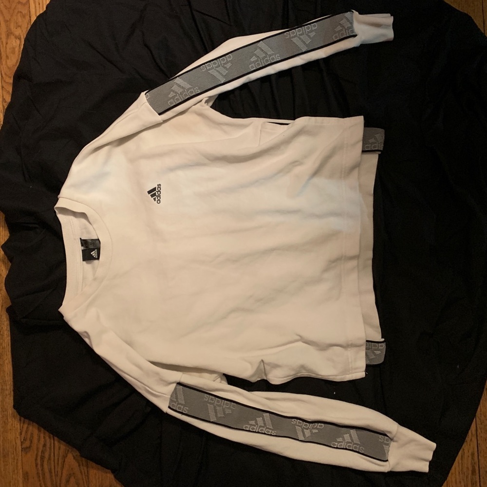 Adidas white light sweatshirt